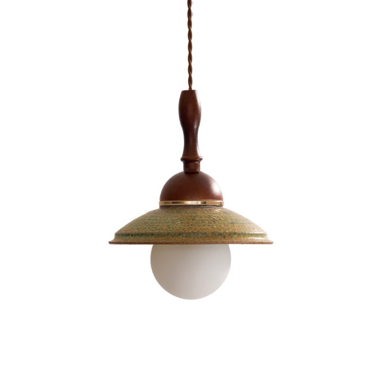 Macell Nordic Art Wood Ceramics Pendant Lamp-Neutral Decor