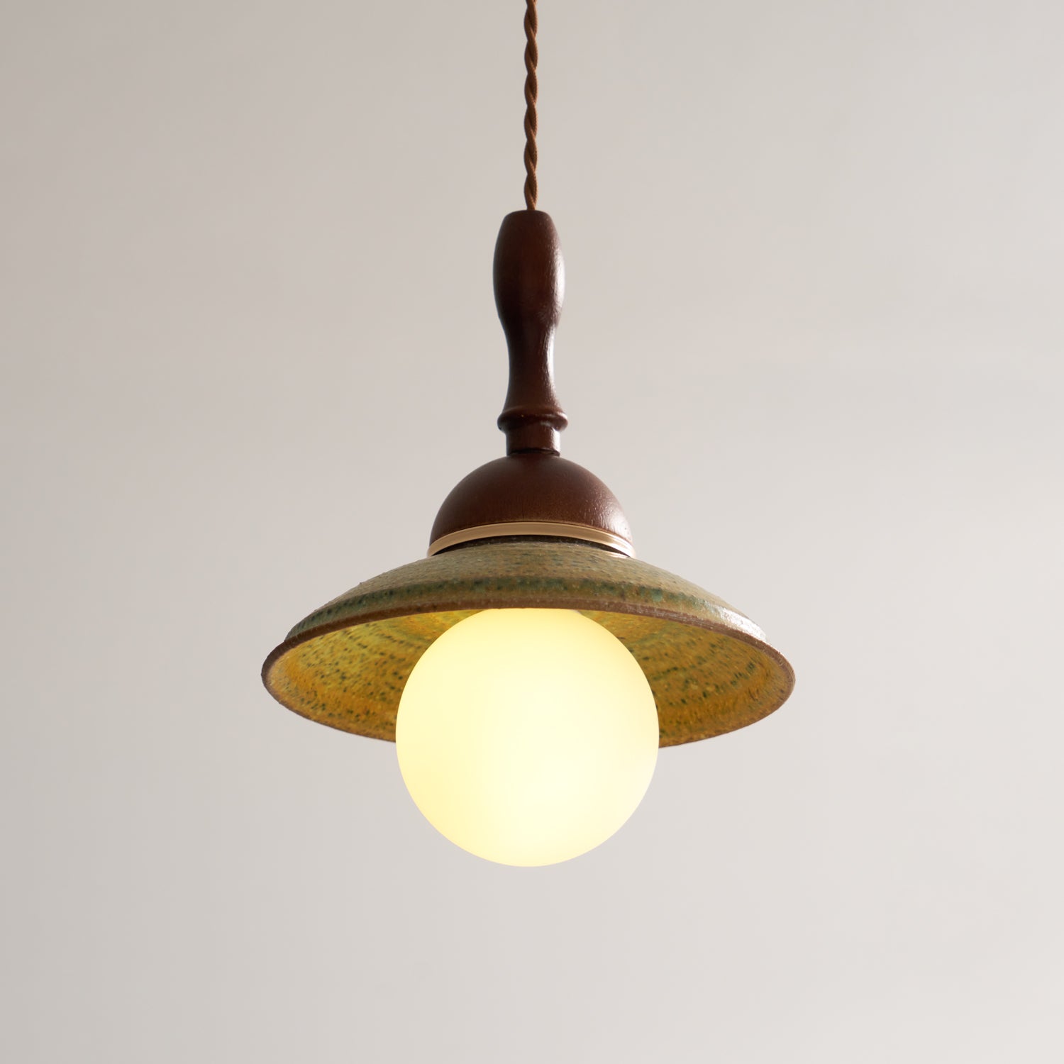 Macell Nordic Art Wood Ceramics Pendant Lamp-Neutral Decor