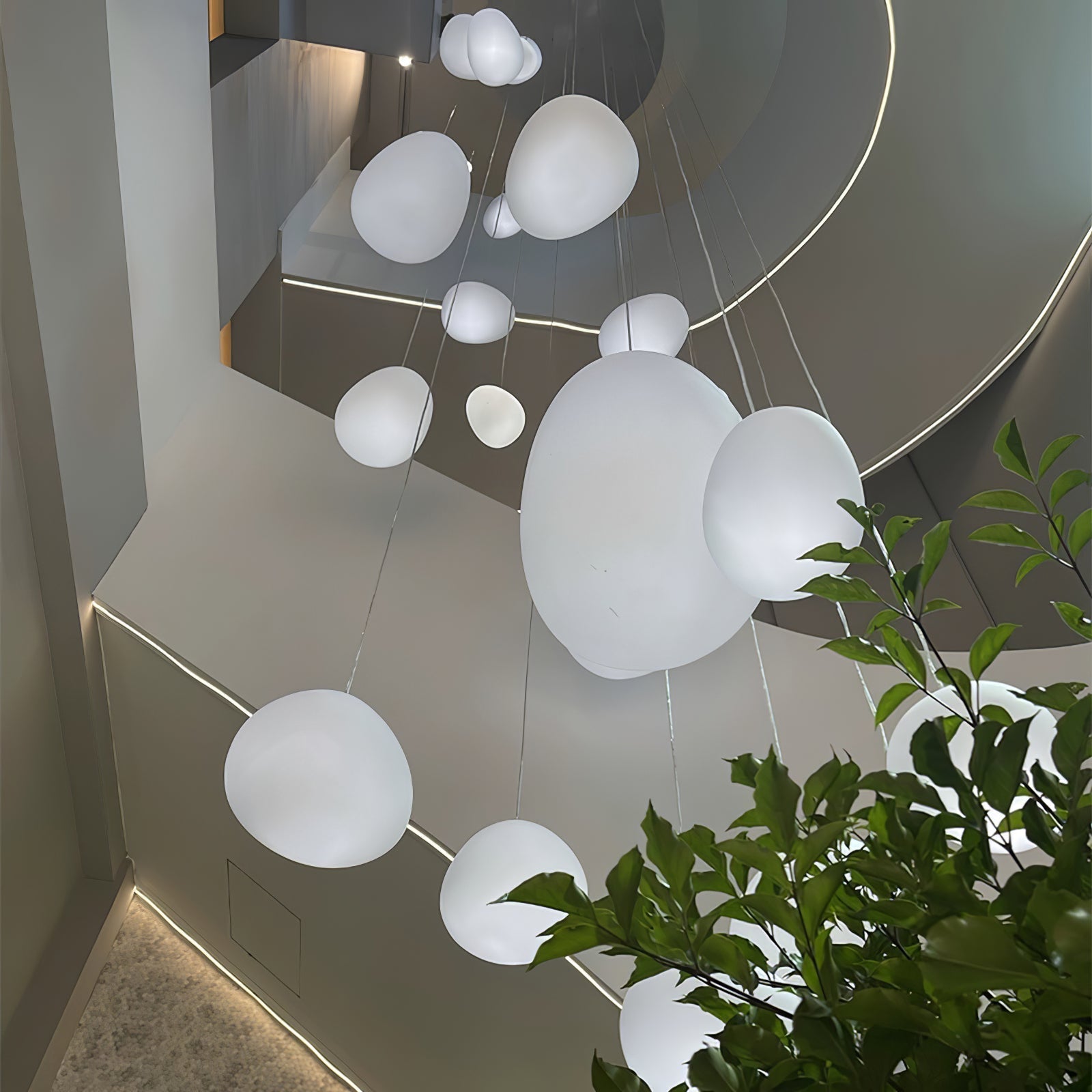 Veveno Scandinavian Pendant Light-Neutral Decor