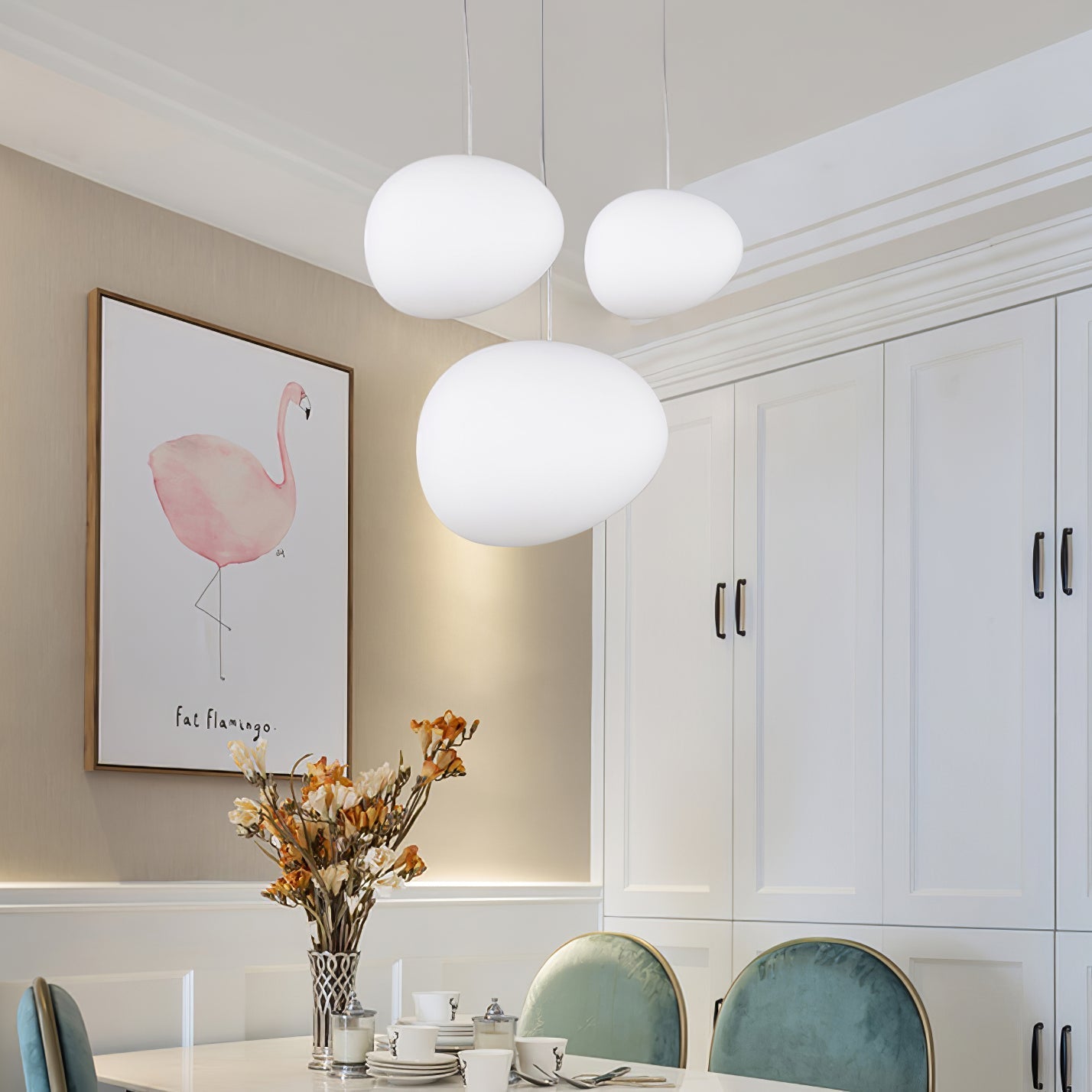 Veveno Scandinavian Pendant Light-Neutral Decor