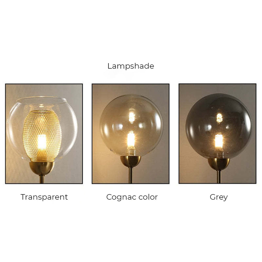 Valentina Industrial Glass Globe Chandelier LED, 6 Style - Neutral Decor