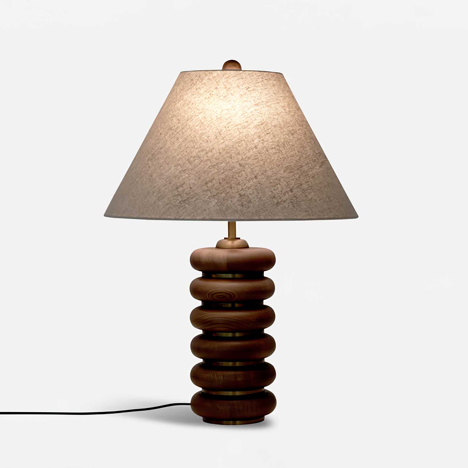 Norah Minimalist Wood Table Lamp-Neutral Decor