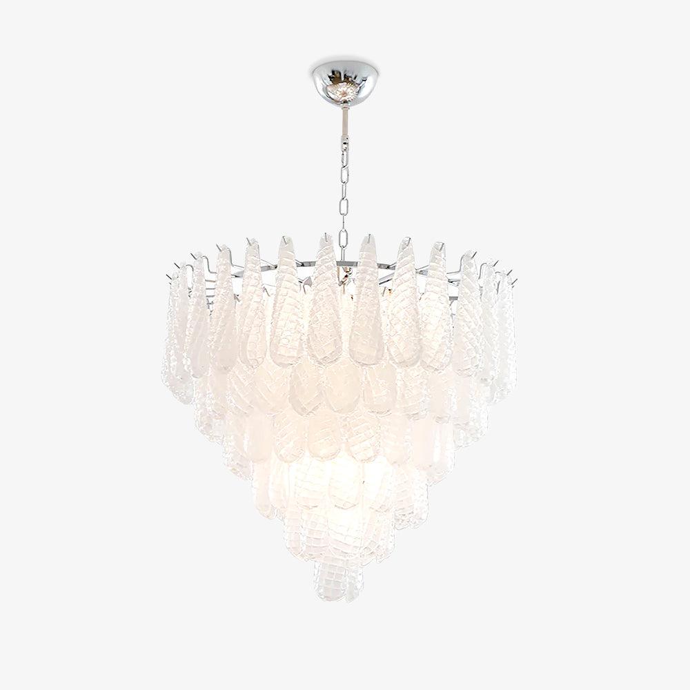 Zemaryra Glass Chandelier-Neutral Decor