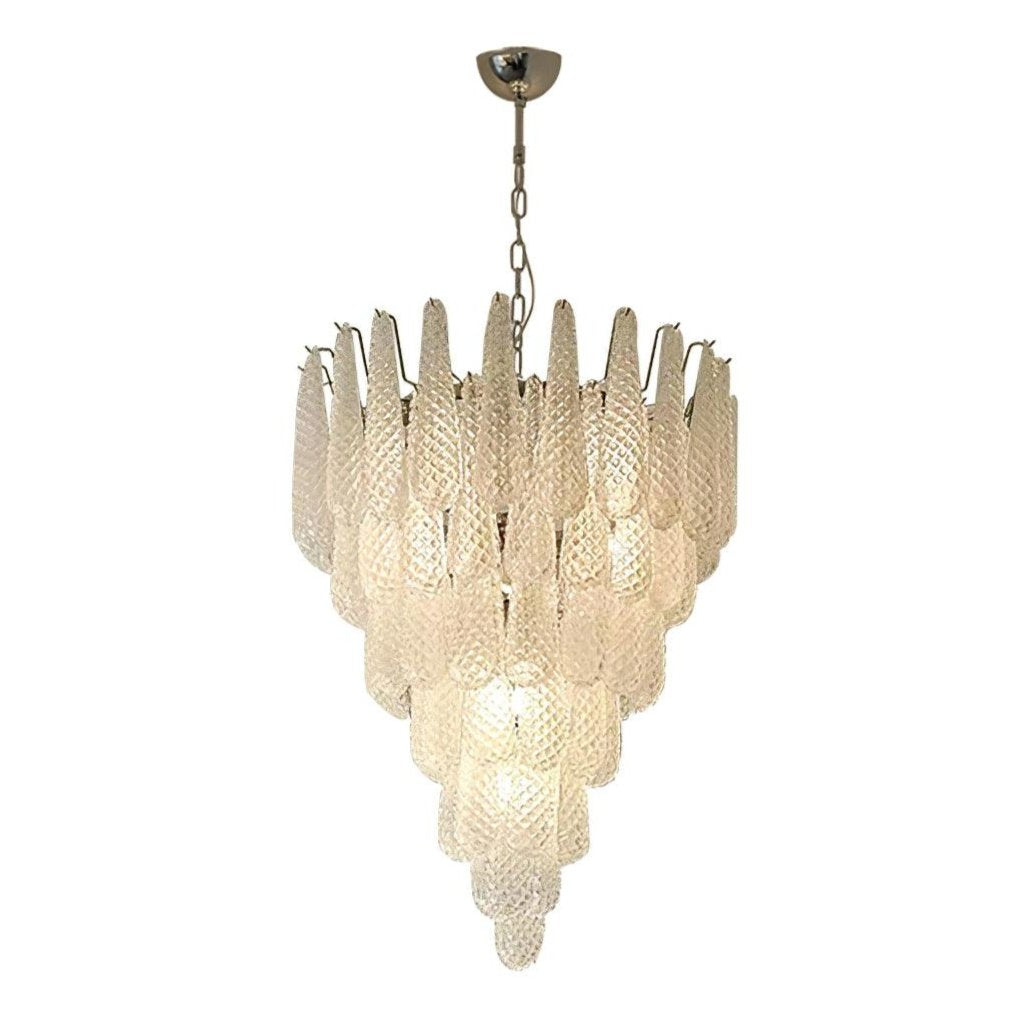 Zemaryra Glass Chandelier-Neutral Decor