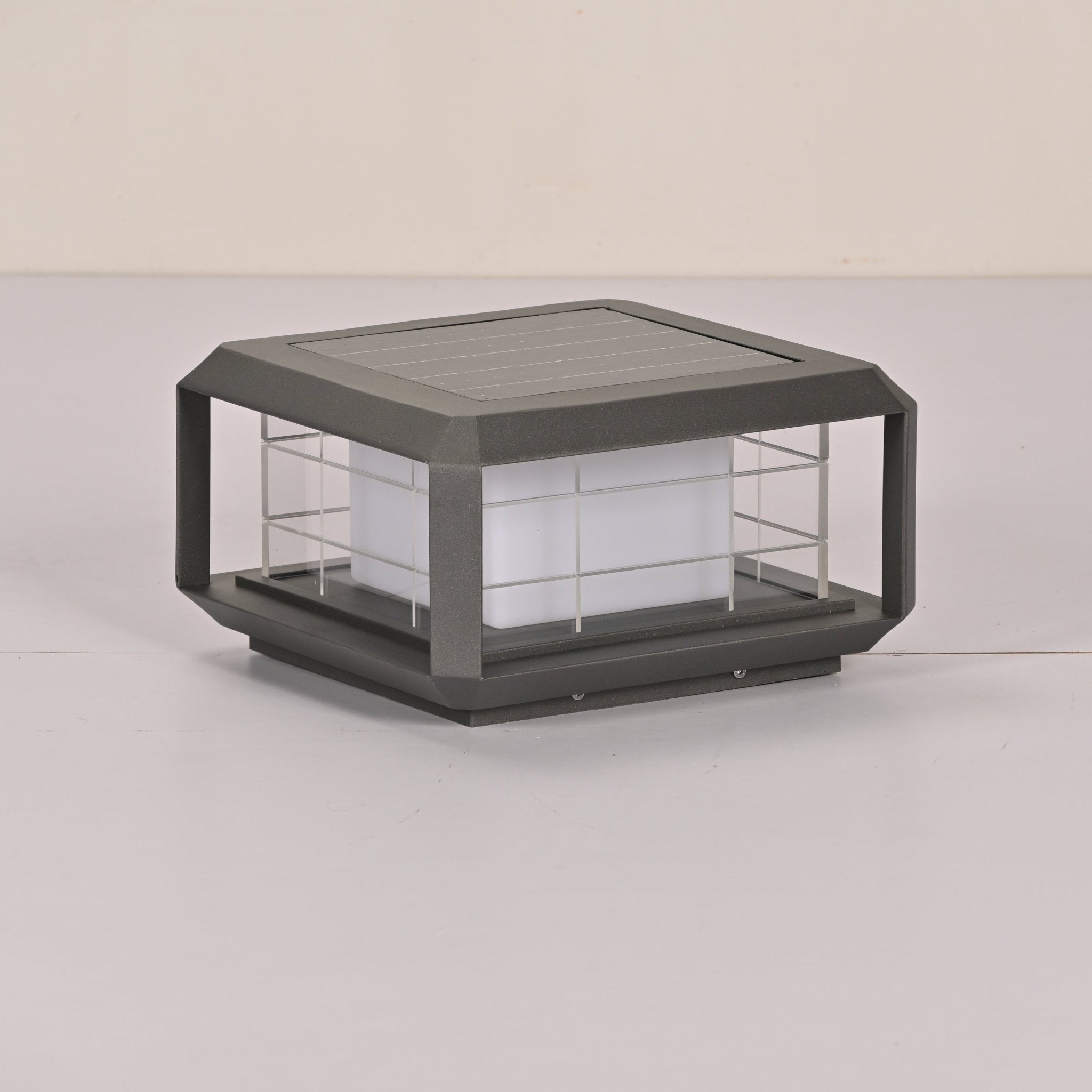 Grid Guard Solar Lantern Outdoor Lamp-Neutral Decor