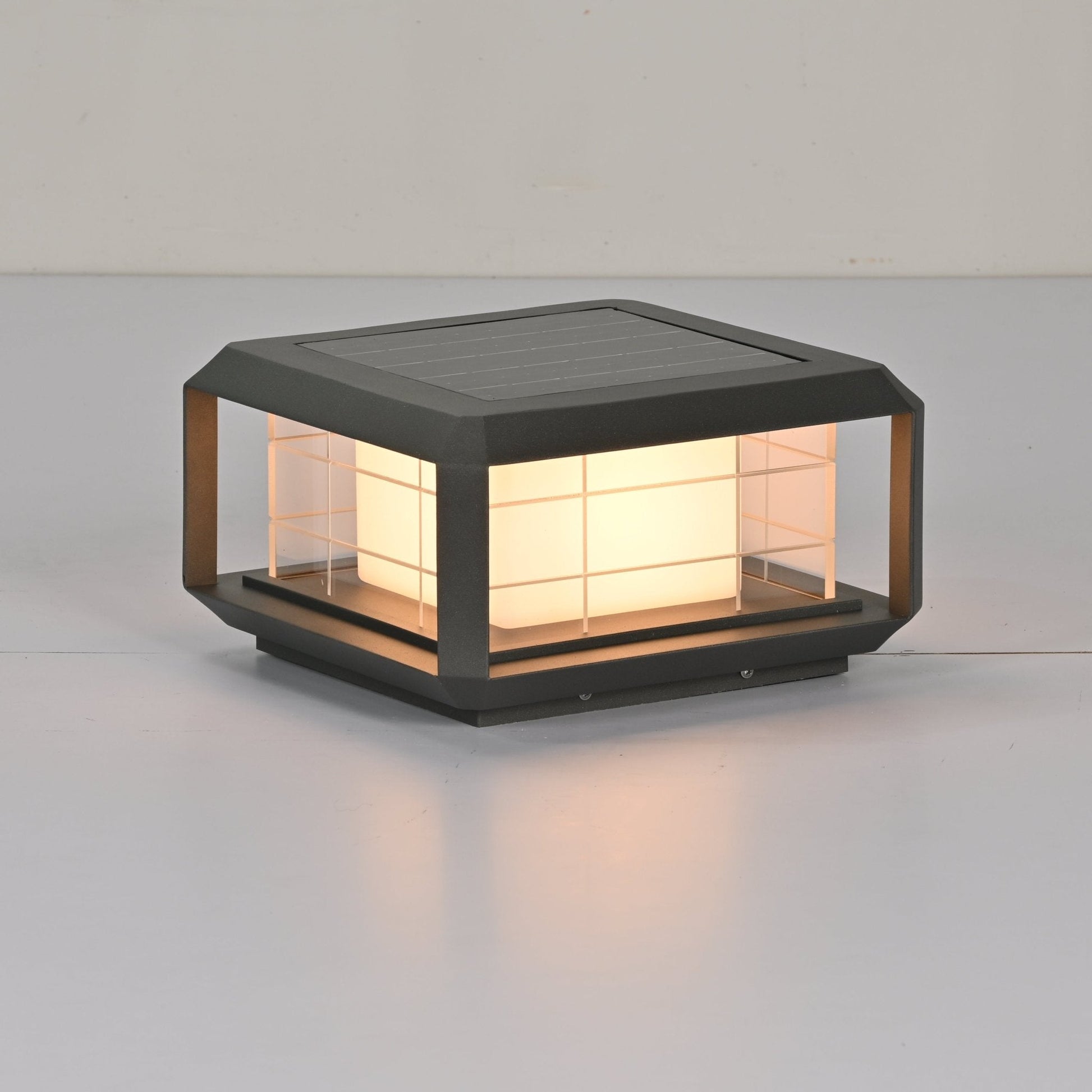 Grid Guard Solar Lantern Outdoor Lamp-Neutral Decor
