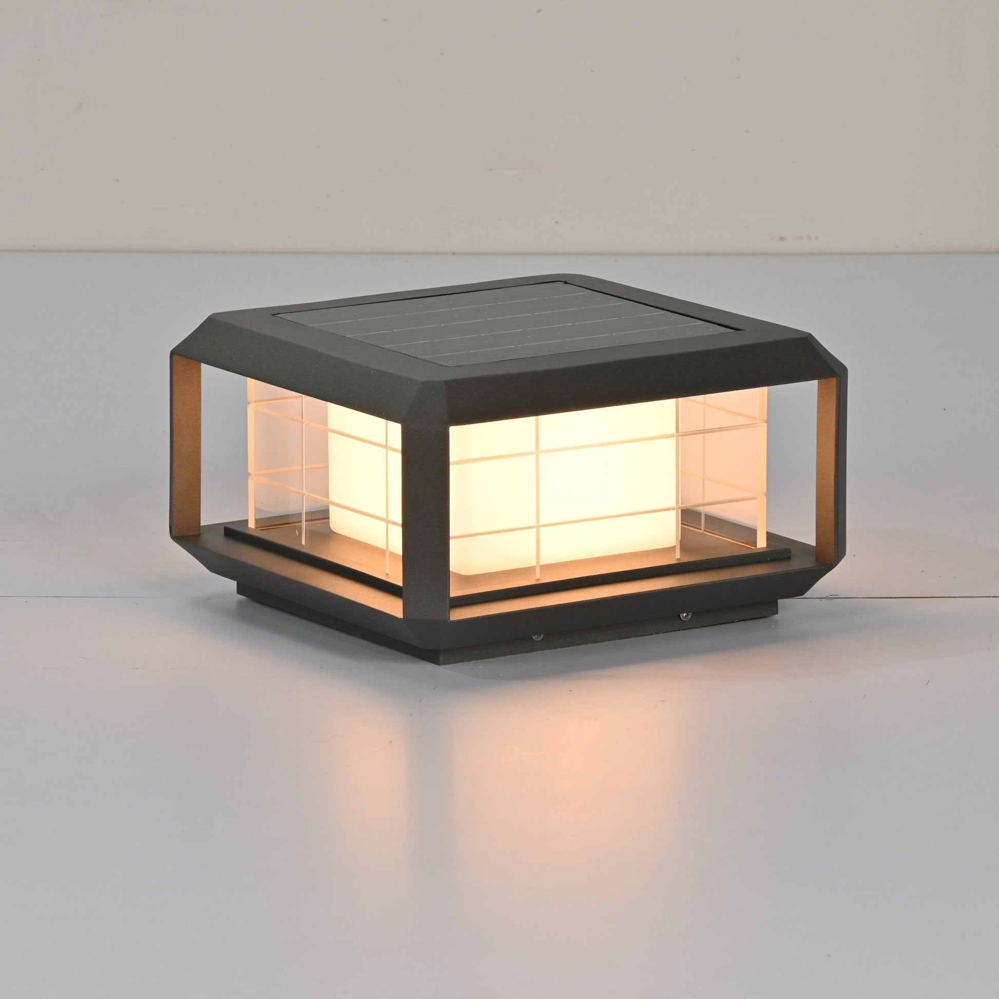 Grid Guard Solar Lantern Outdoor Lamp-Neutral Decor