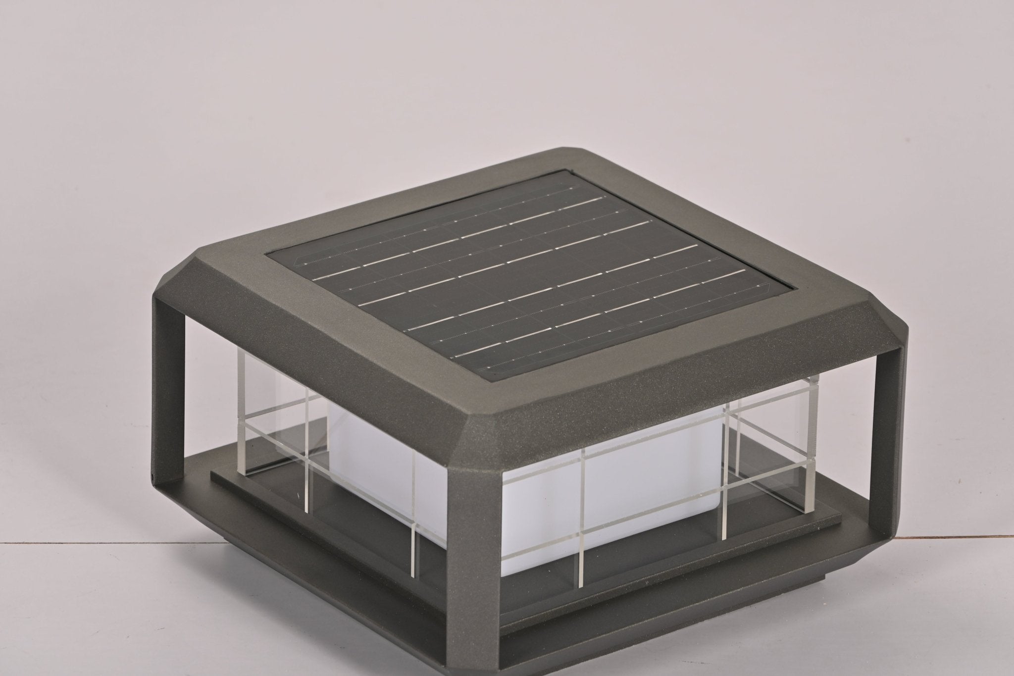 Grid Guard Solar Lantern Outdoor Lamp-Neutral Decor