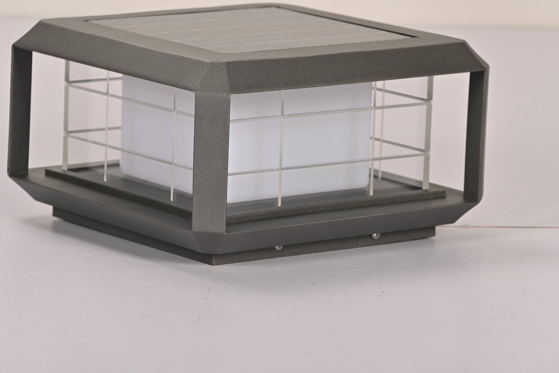 Grid Guard Solar Lantern Outdoor Lamp-Neutral Decor