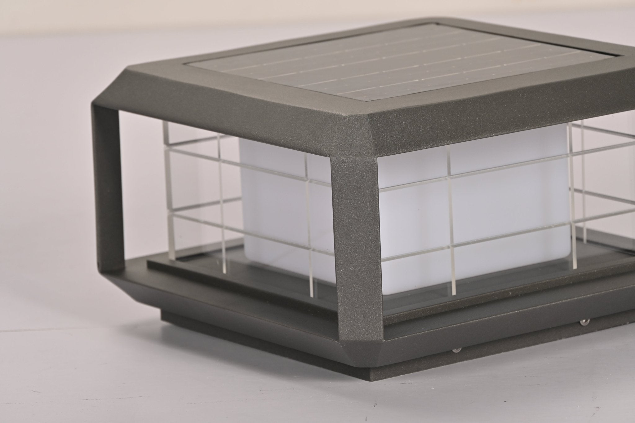 Grid Guard Solar Lantern Outdoor Lamp-Neutral Decor
