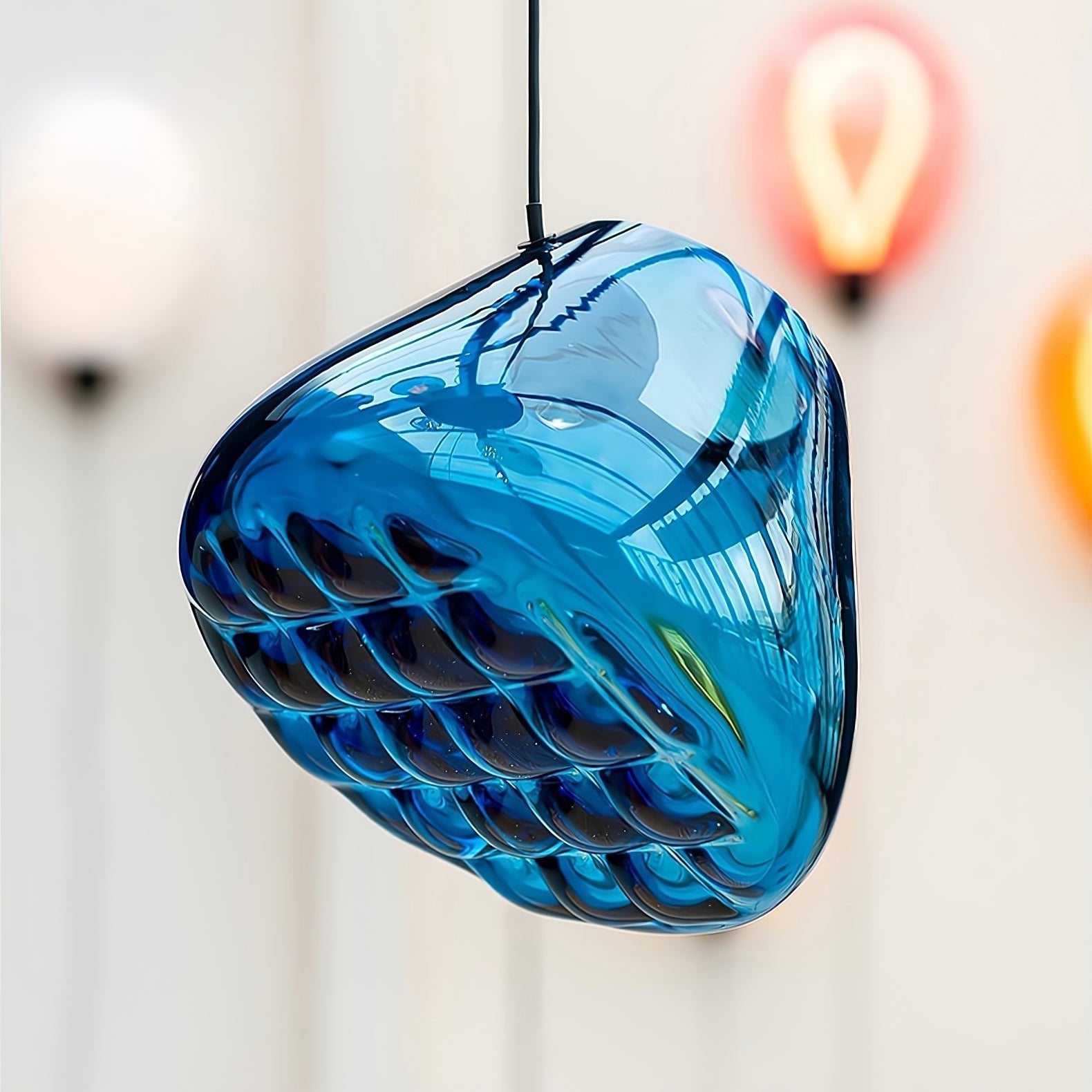 Callie Modern Glass Pendant Light-Neutral Decor