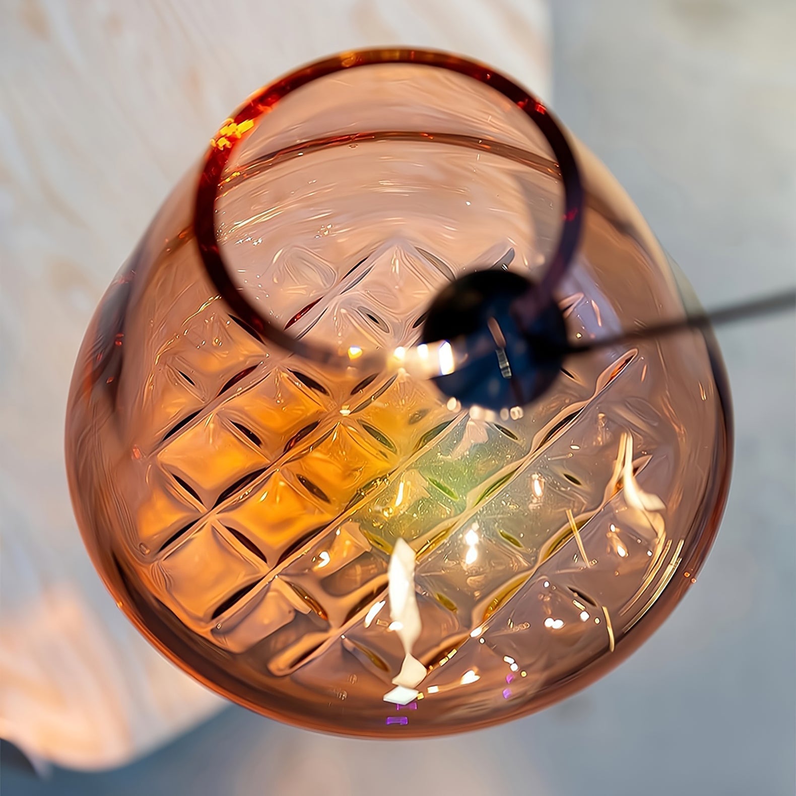 Callie Modern Glass Pendant Light-Neutral Decor