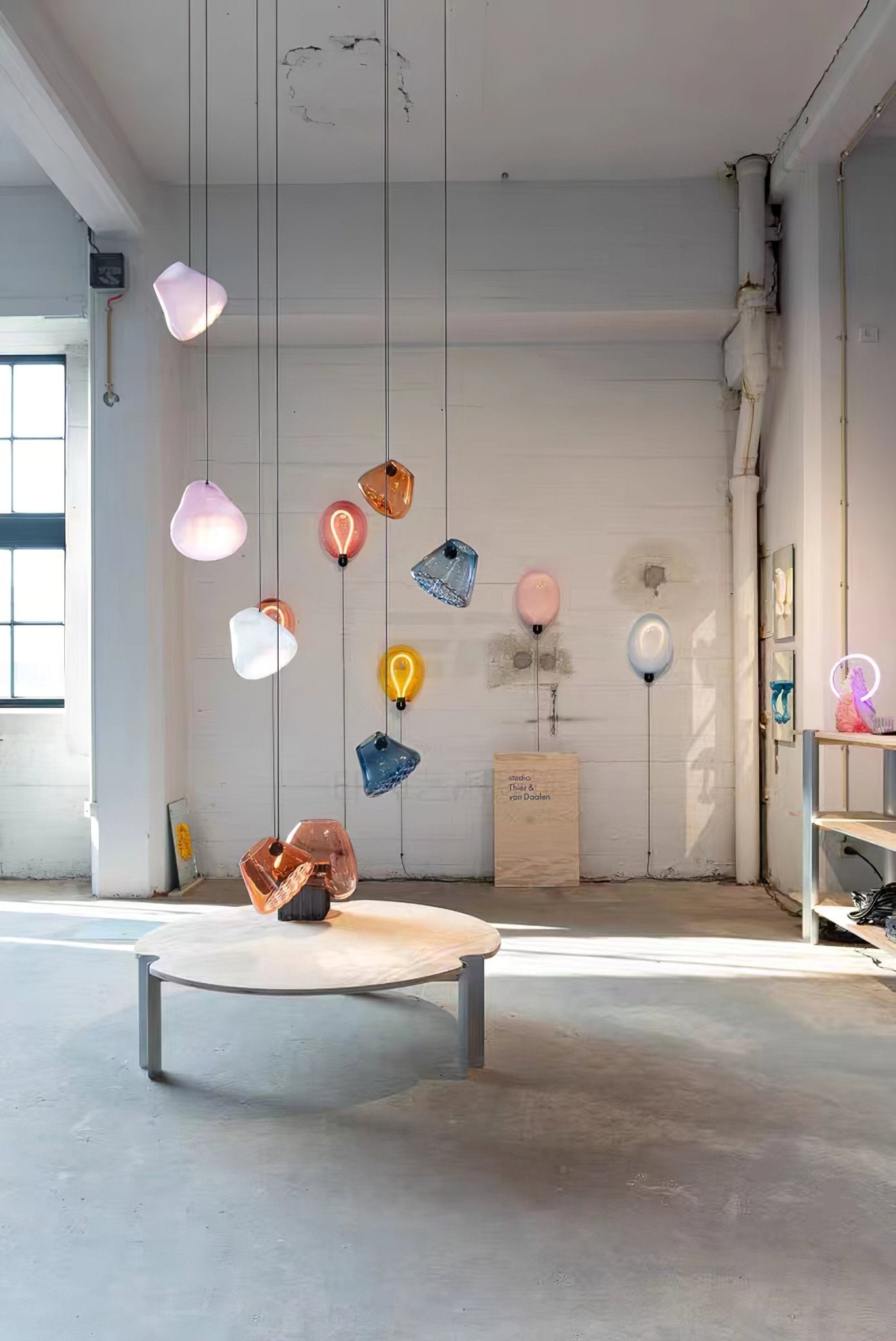 Callie Modern Glass Pendant Light-Neutral Decor