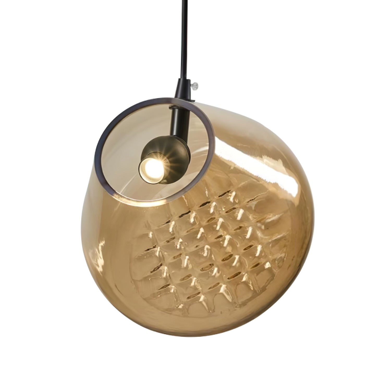 Callie Modern Glass Pendant Light-Neutral Decor