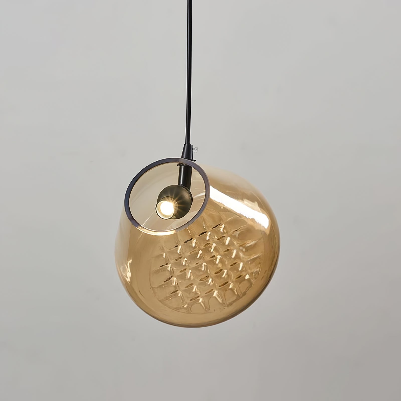 Callie Modern Glass Pendant Light-Neutral Decor