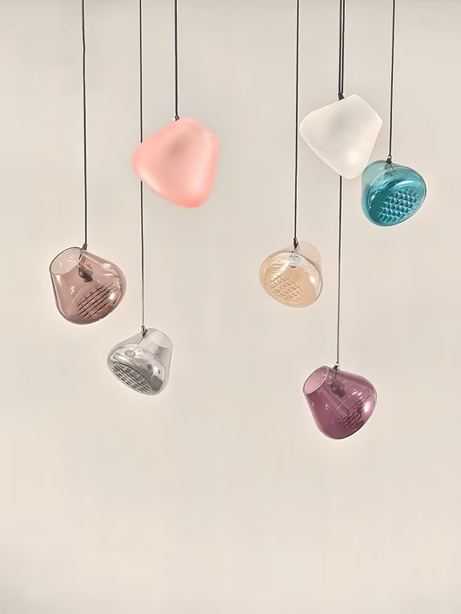 Callie Modern Glass Pendant Light-Neutral Decor
