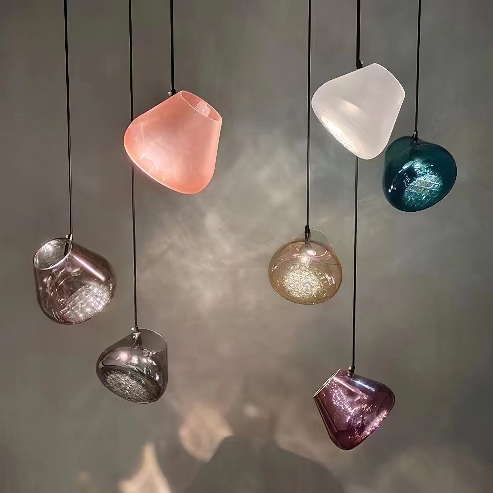 Callie Modern Glass Pendant Light-Neutral Decor