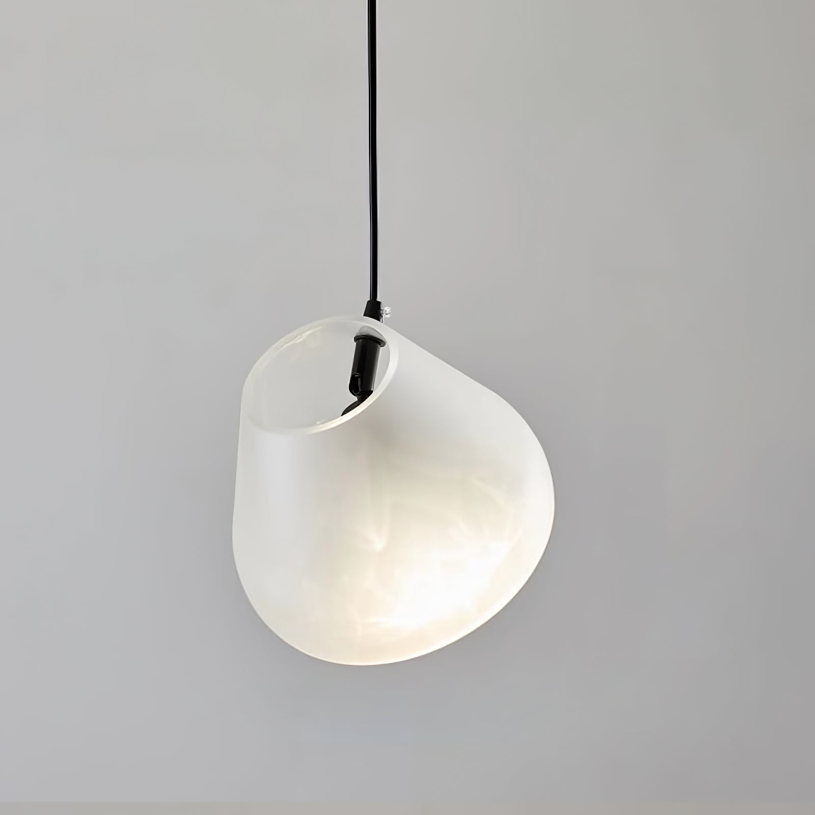 Callie Modern Glass Pendant Light-Neutral Decor