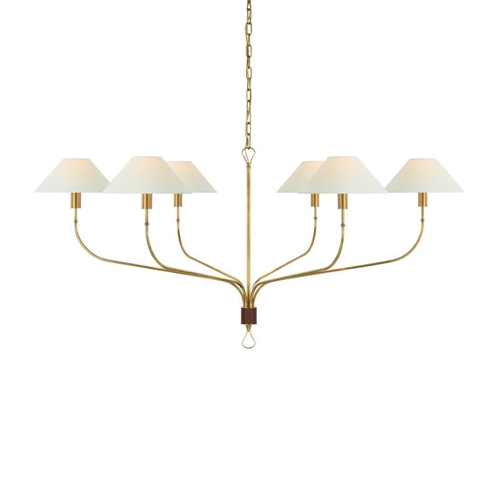 Bilt Classic Brass Tail Chandelier-Neutral Decor