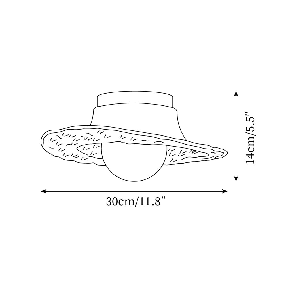 Nivra  Hat Ceiling Light