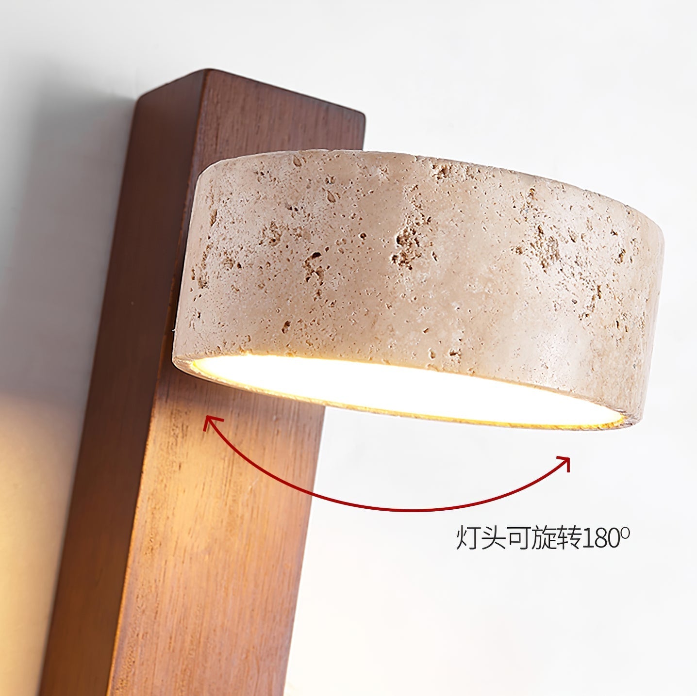 Crinel Cylinder-Stack Travertine Wall Light-Neutral Decor