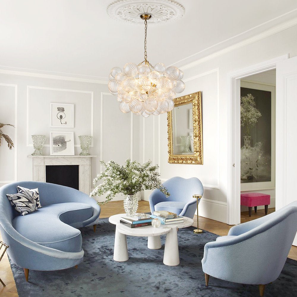 Ben Chandelier Glass Ball Bubble Modern-Neutral Decor