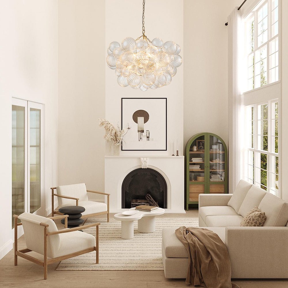 Calvian Chandelier Glass Ball Bubble Modern-Neutral Decor