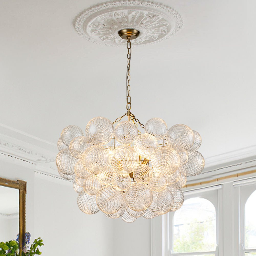 Ben Chandelier Glass Ball Bubble Modern-Neutral Decor