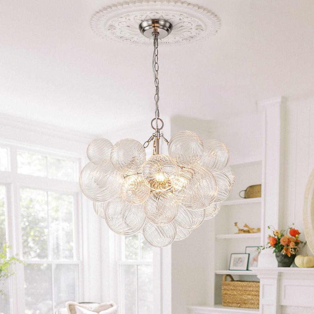 Ben Chandelier Glass Ball Bubble Modern-Neutral Decor