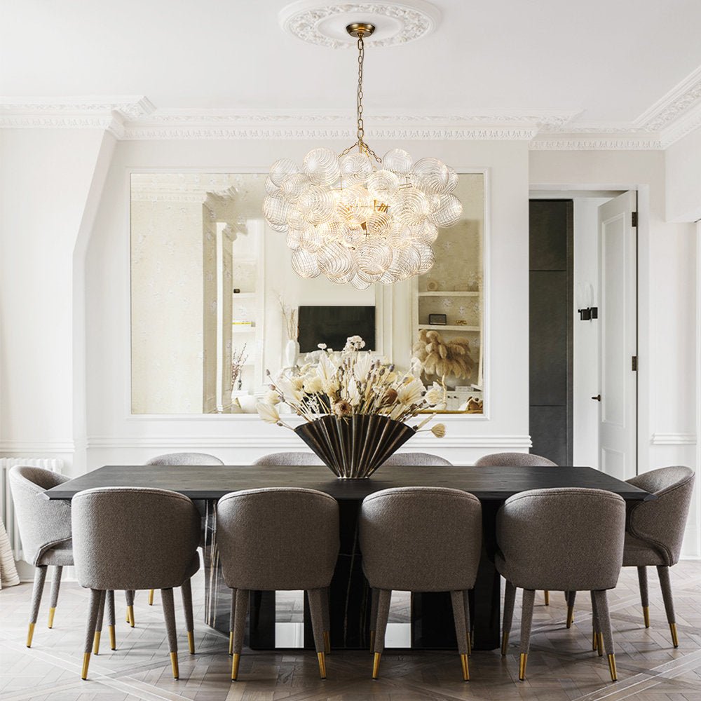 Calvian Chandelier Glass Ball Bubble Modern-Neutral Decor
