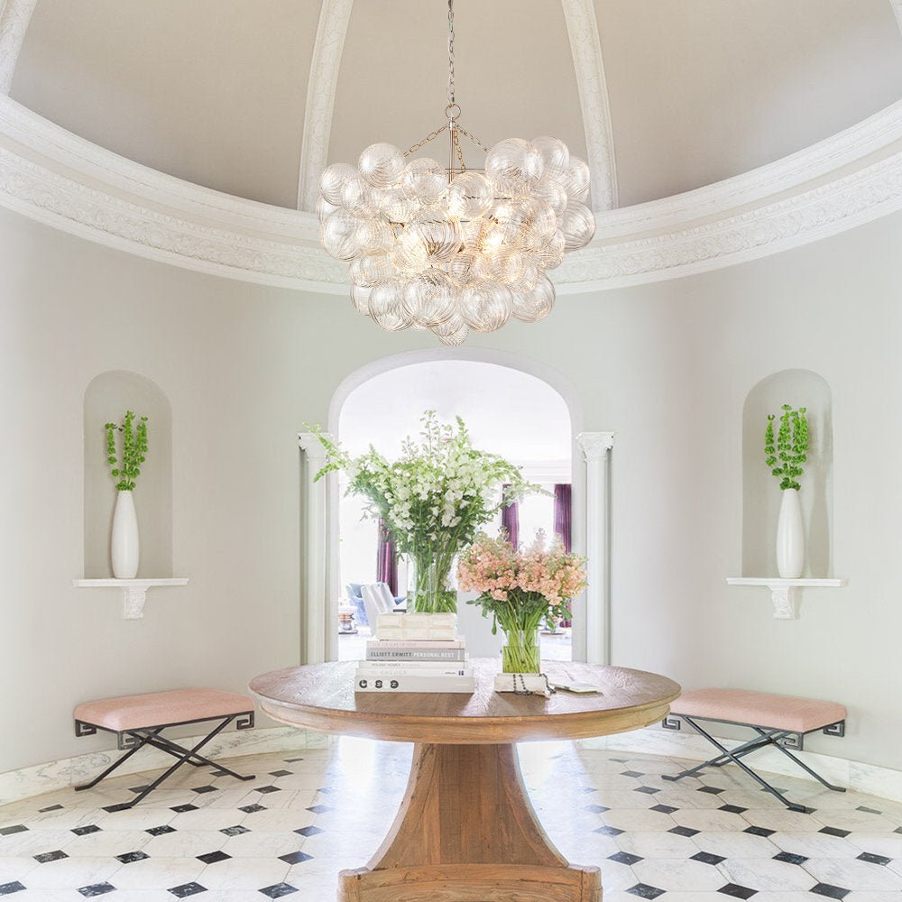 Ben Chandelier Glass Ball Bubble Modern-Neutral Decor