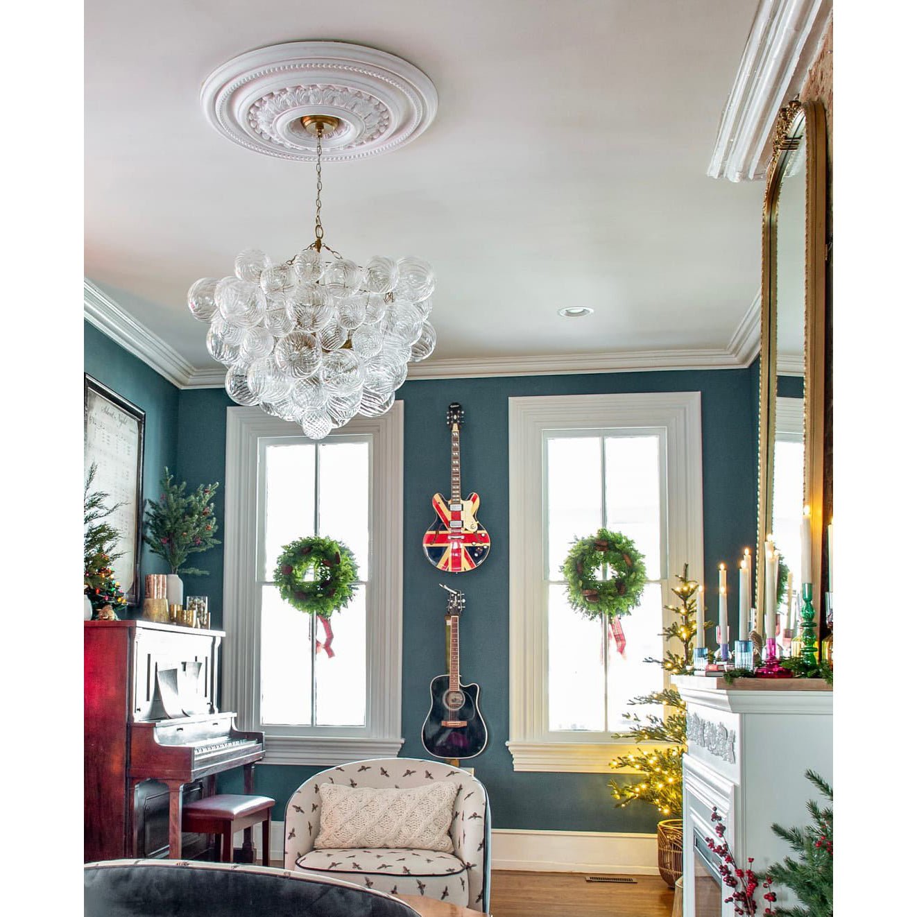 Ben Chandelier Glass Ball Bubble Modern-Neutral Decor