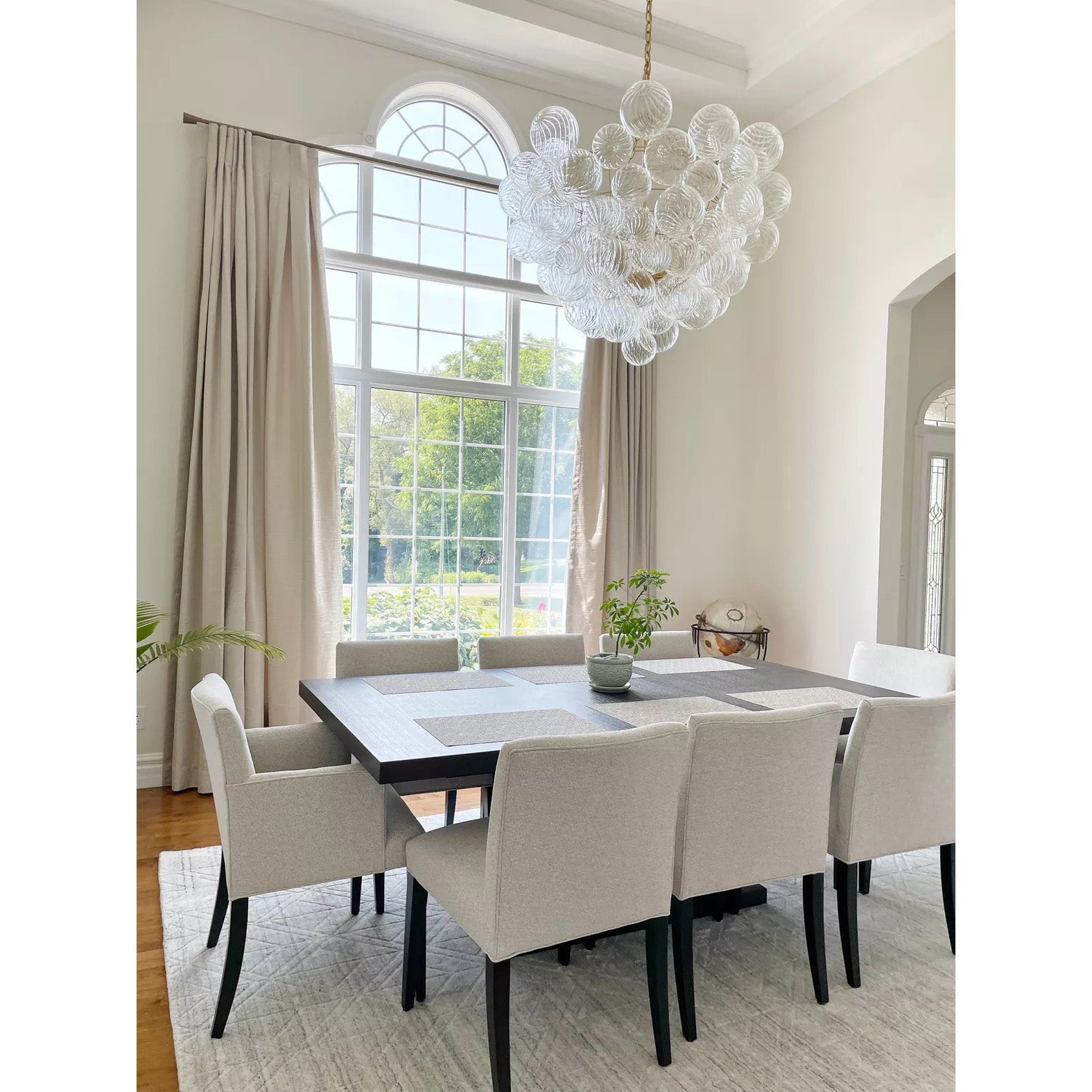 Calvian Chandelier Glass Ball Bubble Modern-Neutral Decor