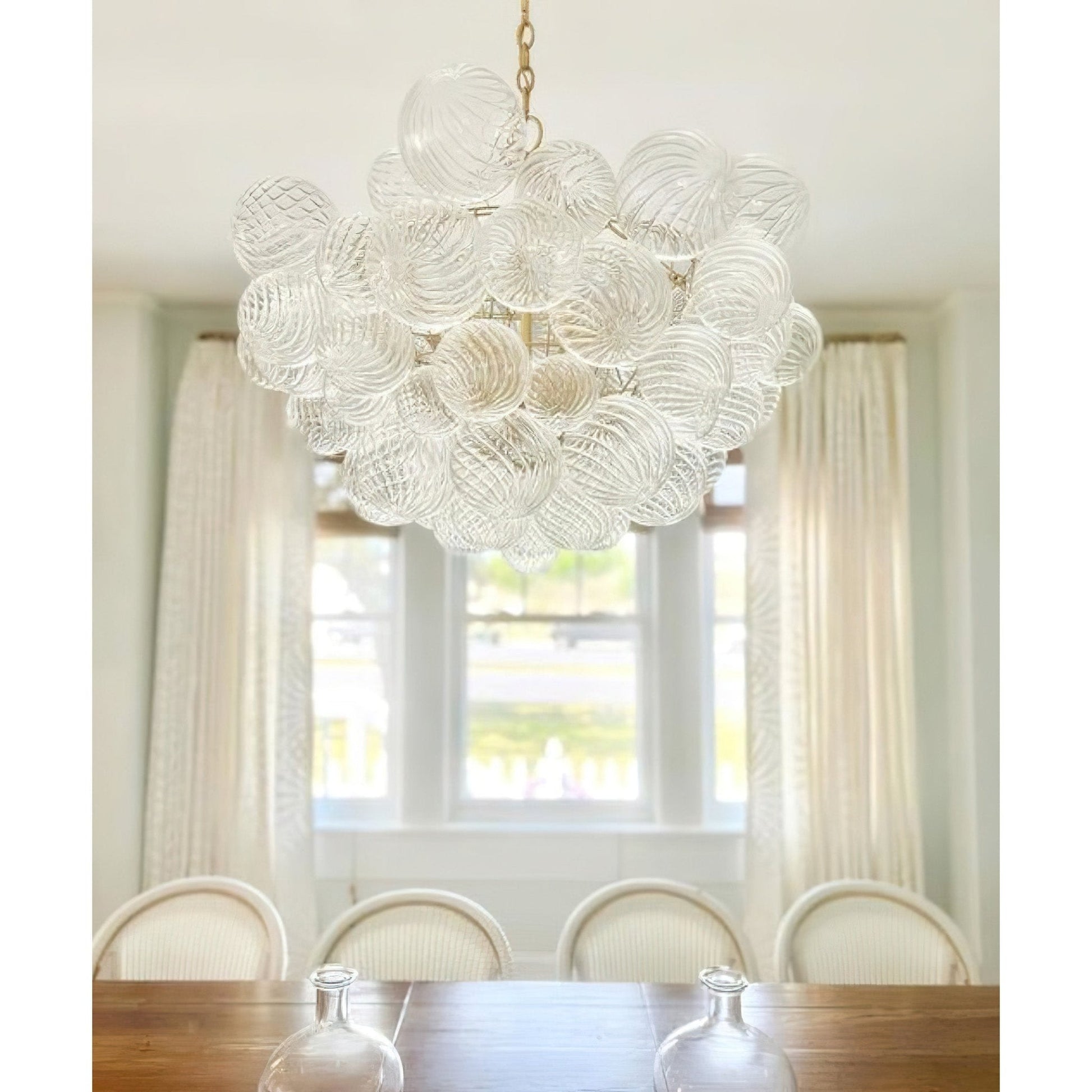 Ben Chandelier Glass Ball Bubble Modern-Neutral Decor