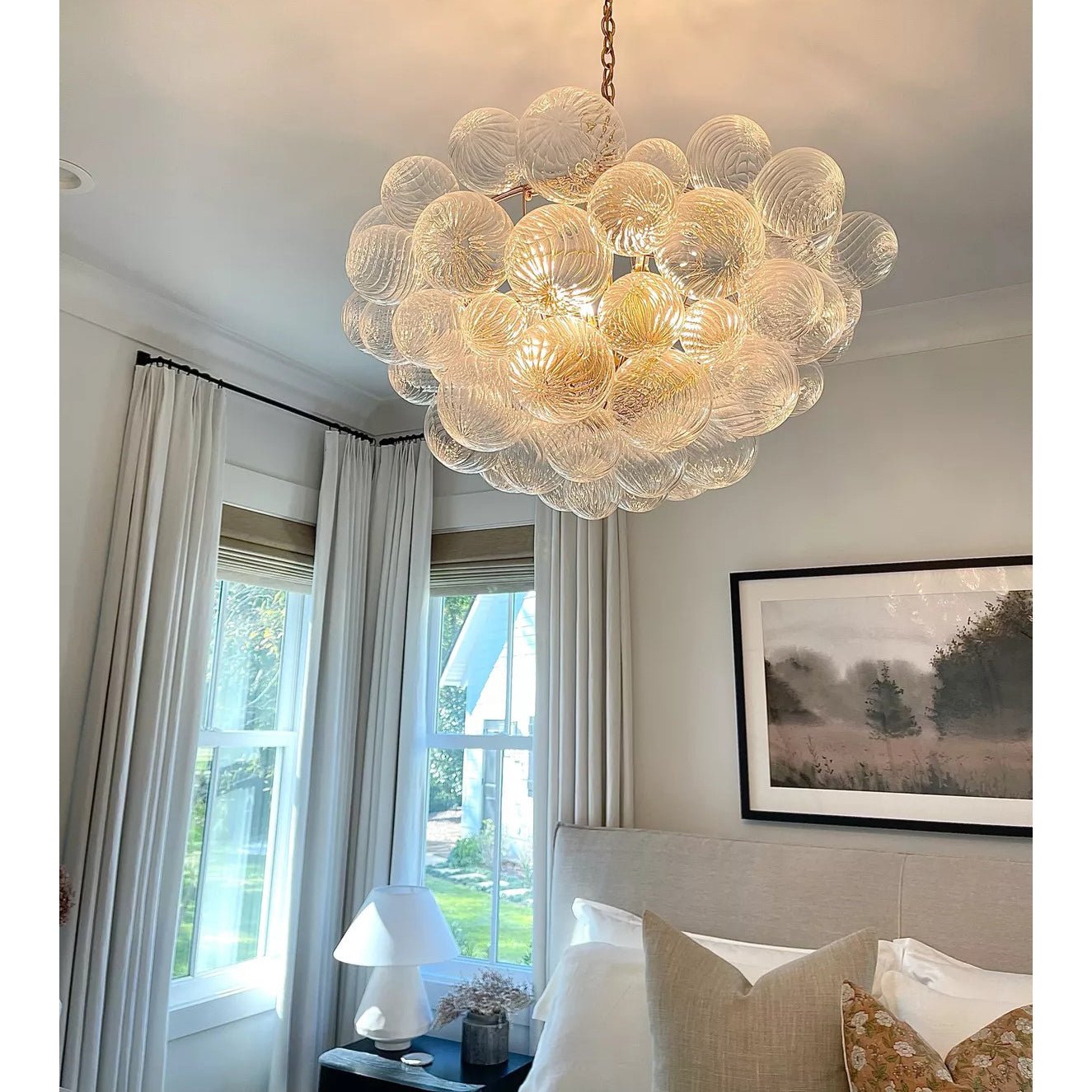 Ben Chandelier Glass Ball Bubble Modern-Neutral Decor