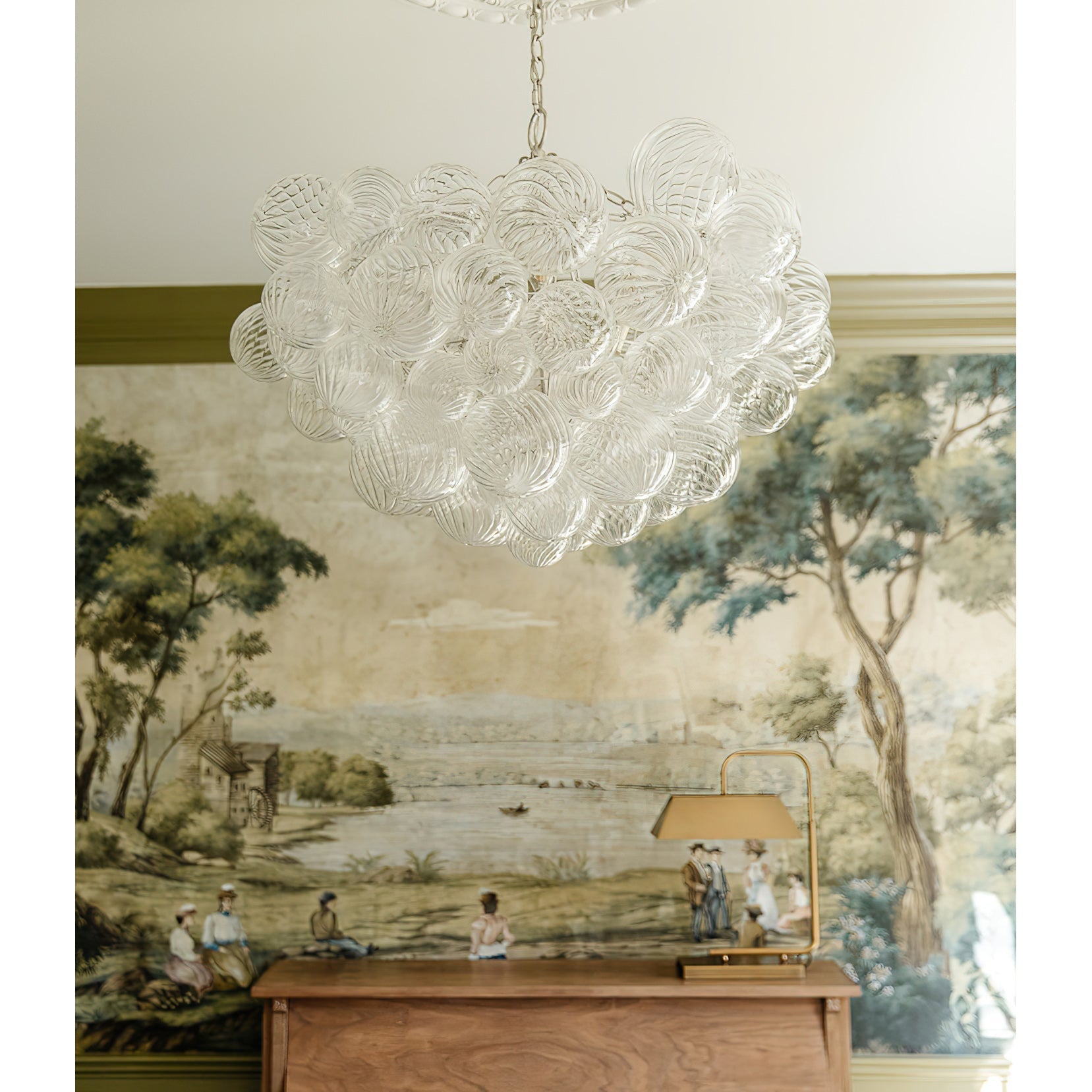 Ben Chandelier Glass Ball Bubble Modern-Neutral Decor