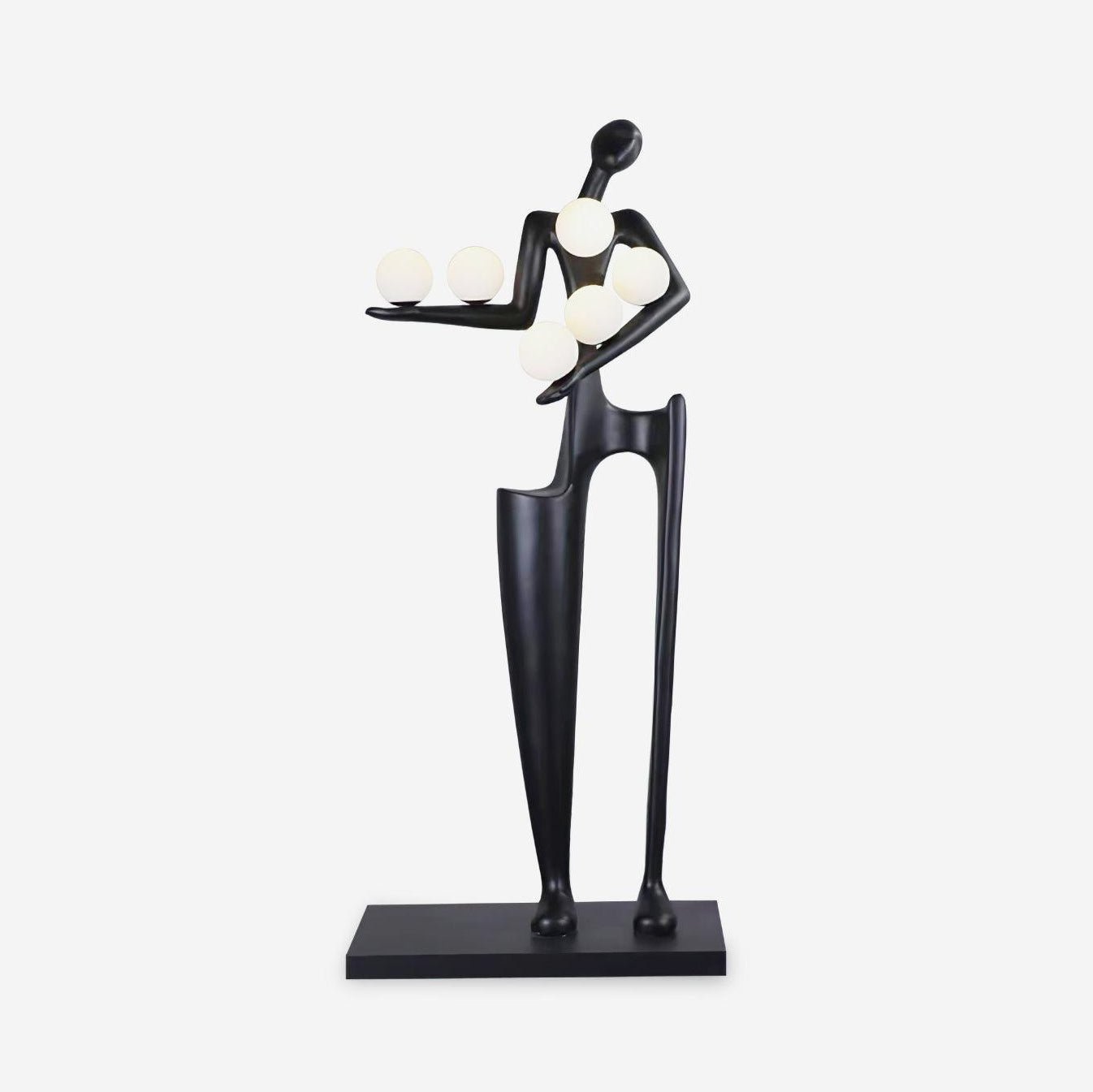 Dravyn Plastic Artistic Floor Lamp-Neutral Decor