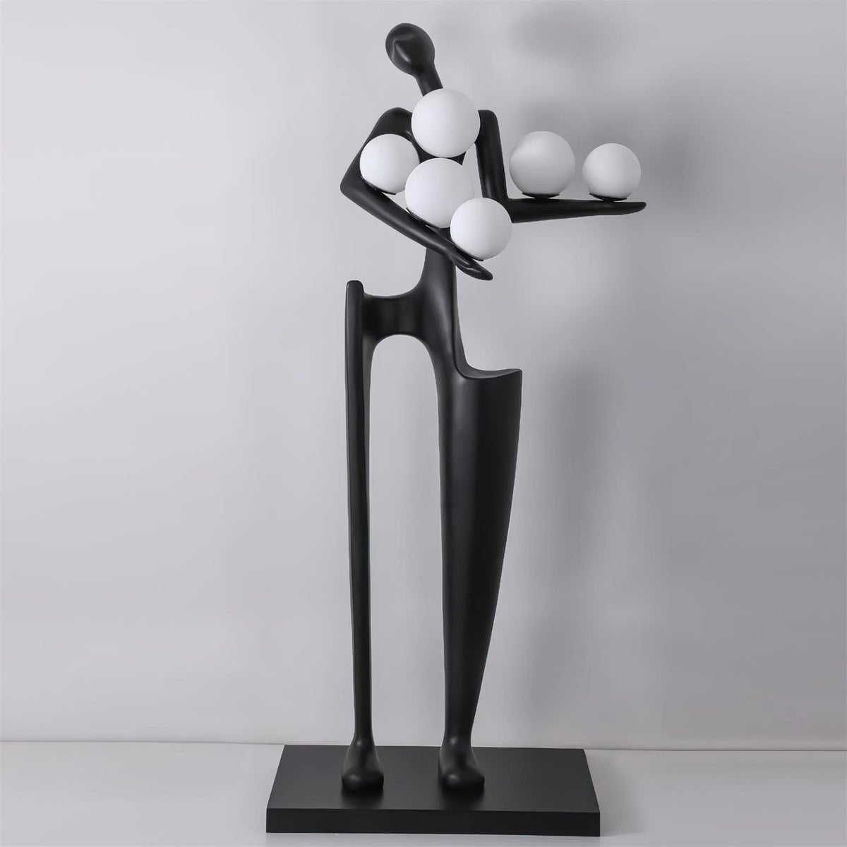 Dravyn Plastic Artistic Floor Lamp-Neutral Decor