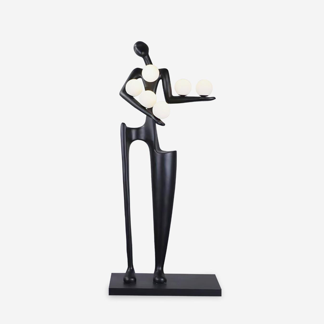 Dravyn Plastic Artistic Floor Lamp-Neutral Decor