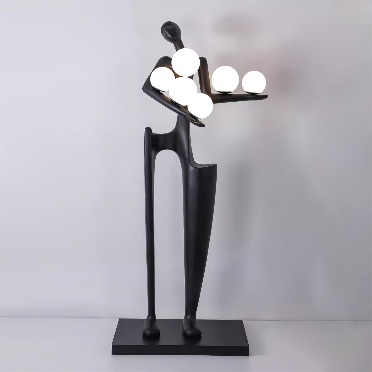 Dravyn Plastic Artistic Floor Lamp-Neutral Decor