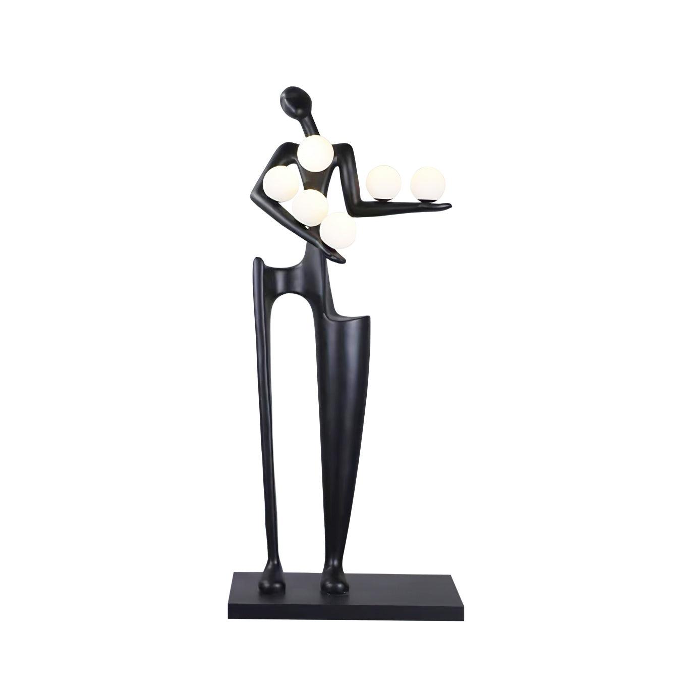 Dravyn Plastic Artistic Floor Lamp-Neutral Decor