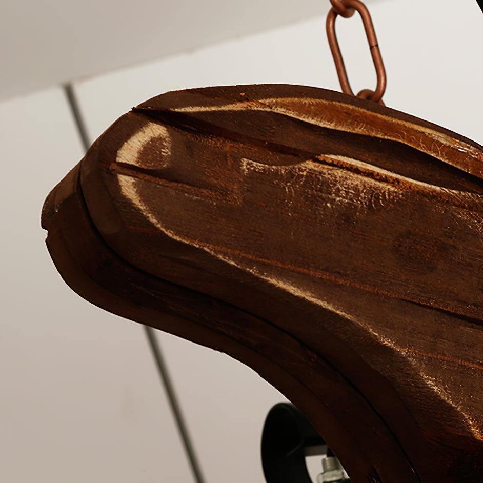 Ciro Pendant Lamp Guitar Rustic Wood Vintage-Neutral Decor