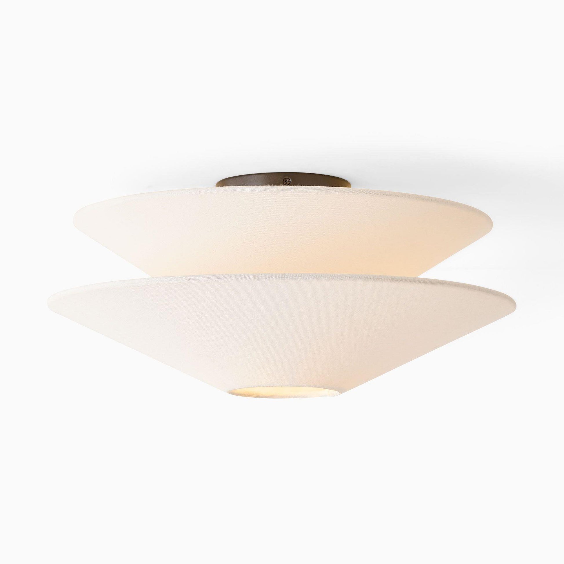Ealo Nordic Art Fabric Flushmount Ceiling Light-Neutral Decor