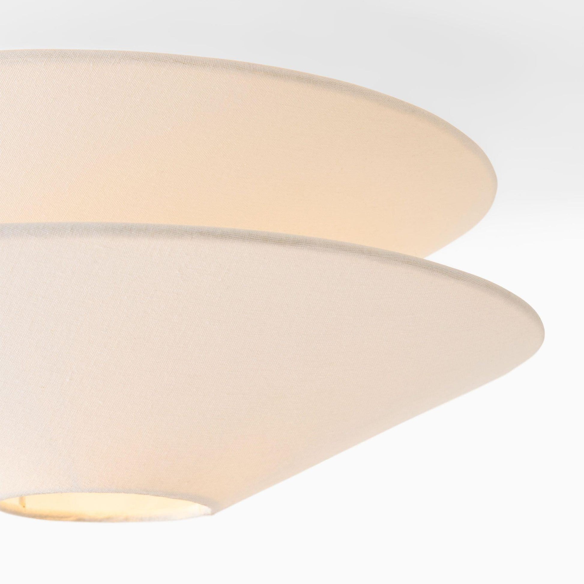 Ealo Nordic Art Fabric Flushmount Ceiling Light-Neutral Decor