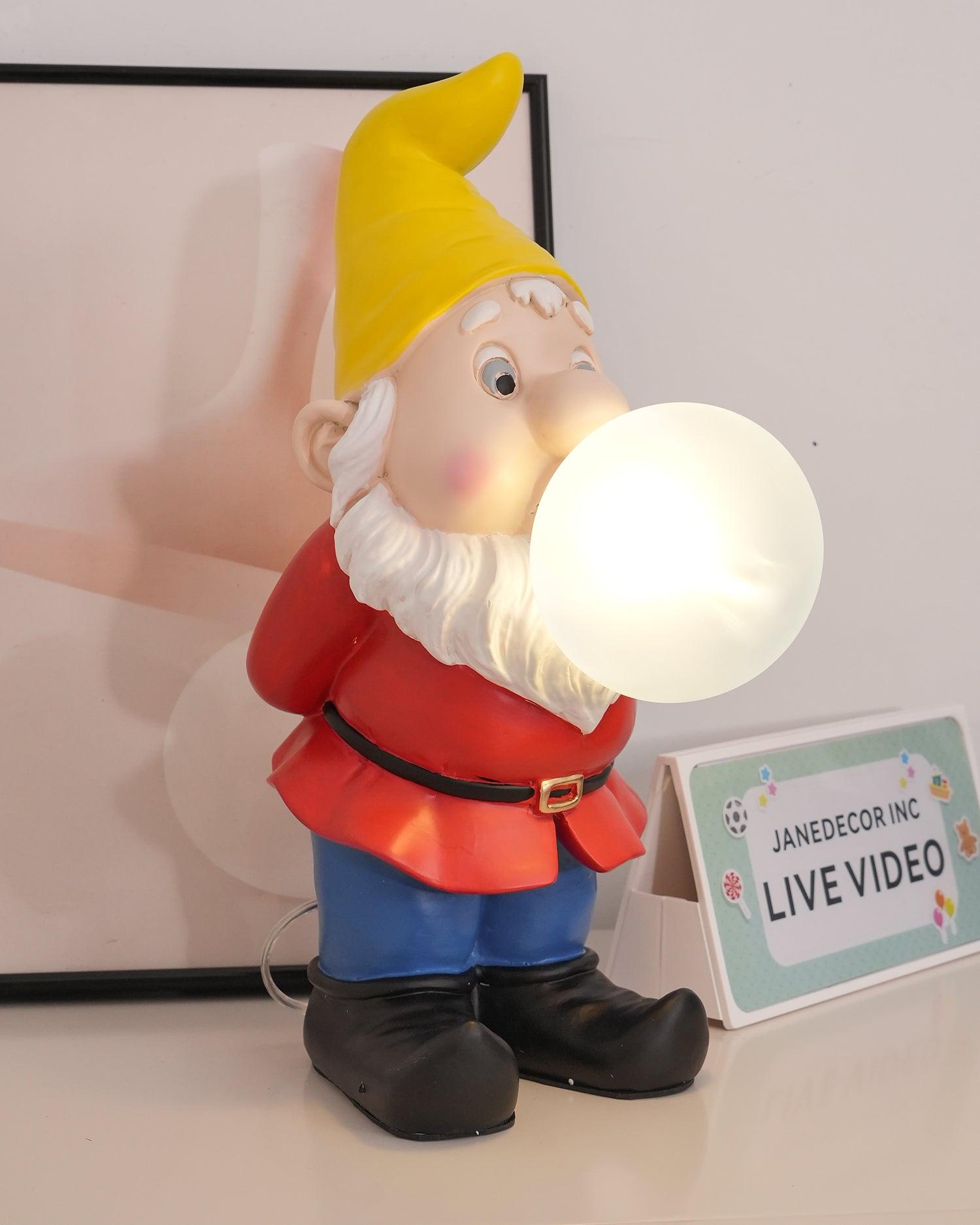 Brisa Resin Playful Table Lamp-Neutral Decor