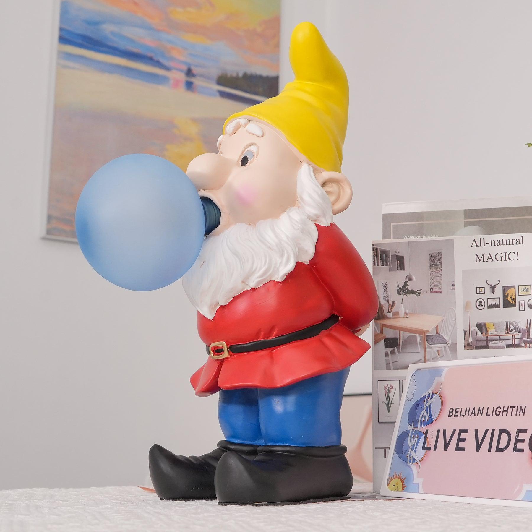 Brisa Resin Playful Table Lamp-Neutral Decor