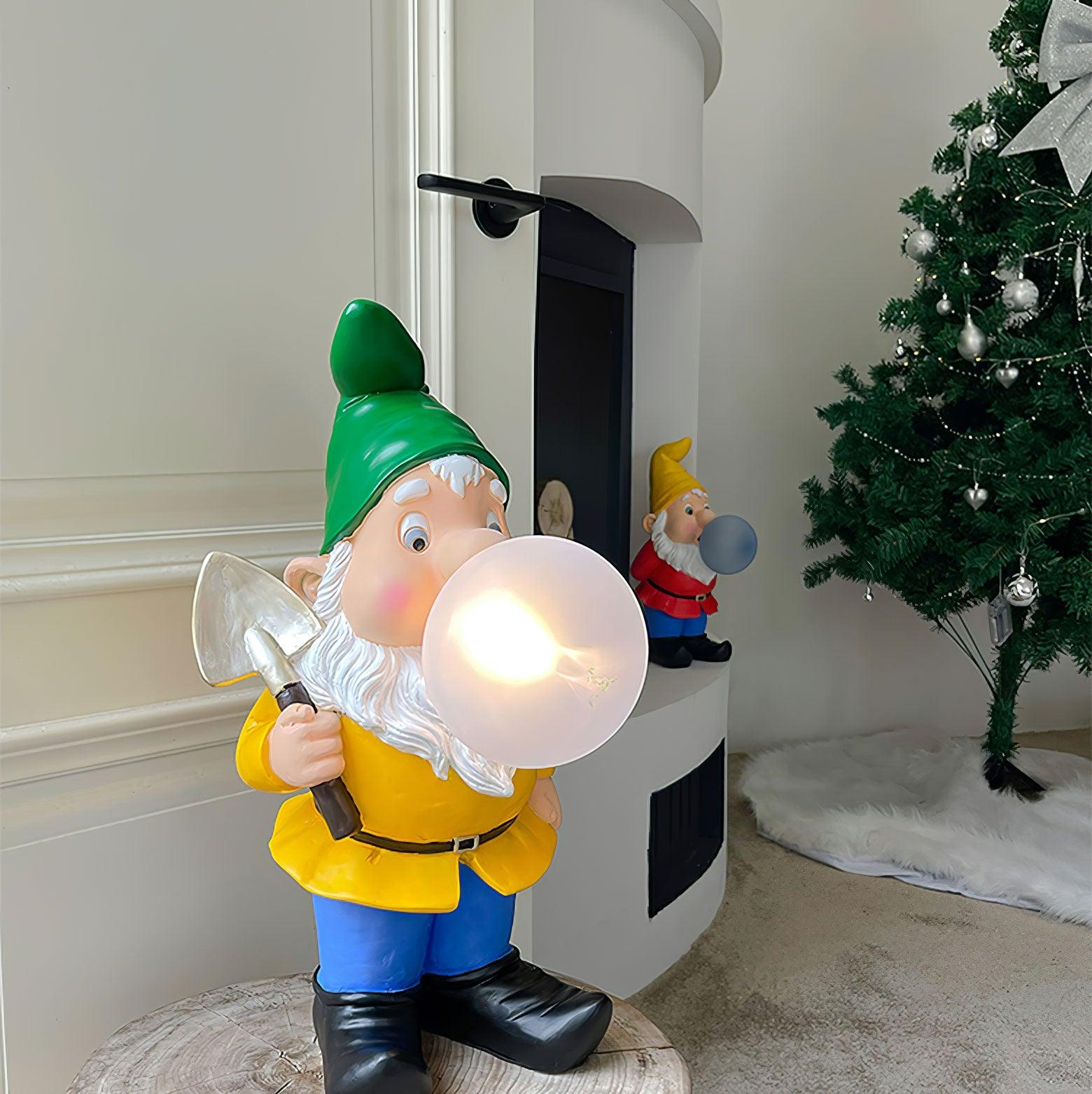 Brisa Resin Playful Table Lamp-Neutral Decor