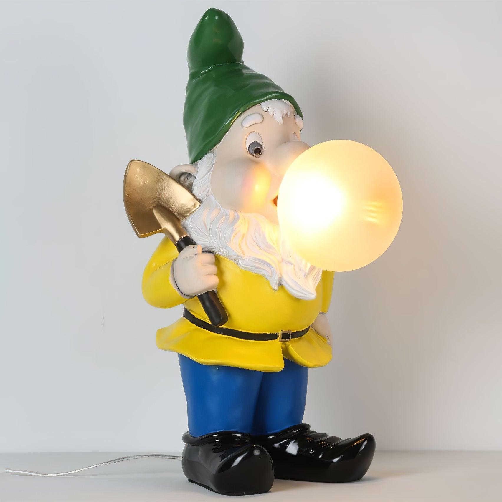 Brisa Resin Playful Table Lamp-Neutral Decor