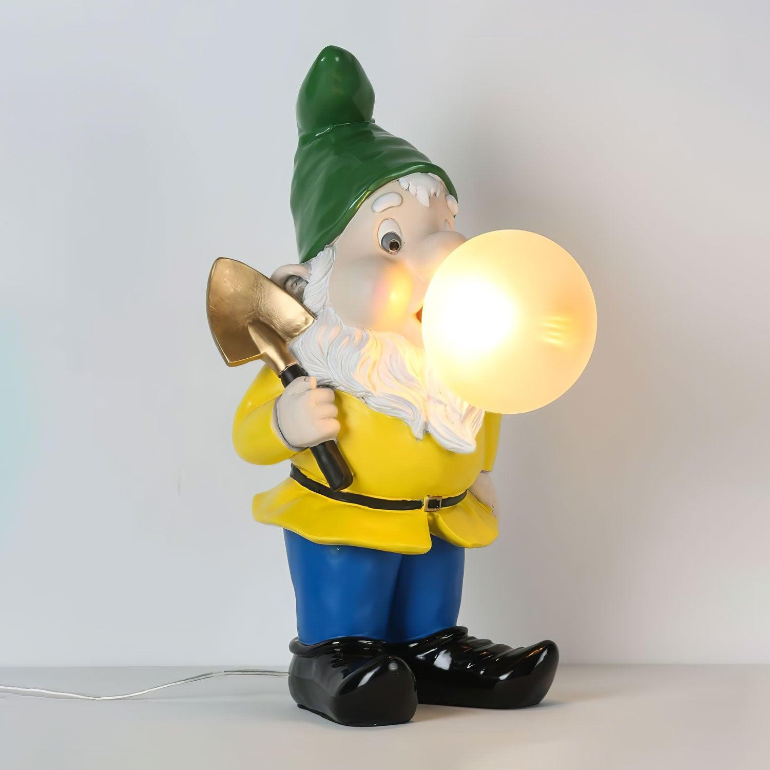 Brisa Resin Playful Table Lamp-Neutral Decor