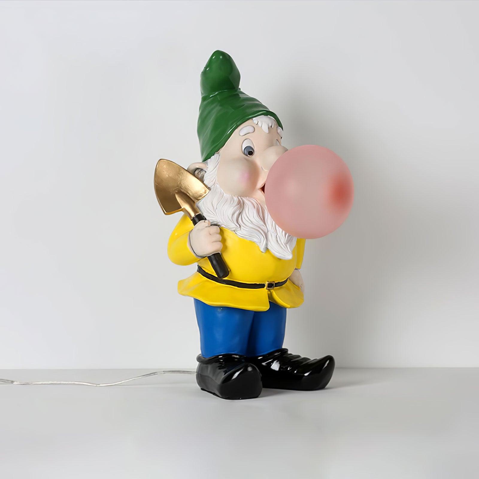 Brisa Resin Playful Table Lamp-Neutral Decor